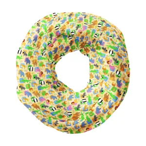 African Animals Printed Wraparound Infinity Loop Scarf | Girls & Women | Soft Poly Fabric