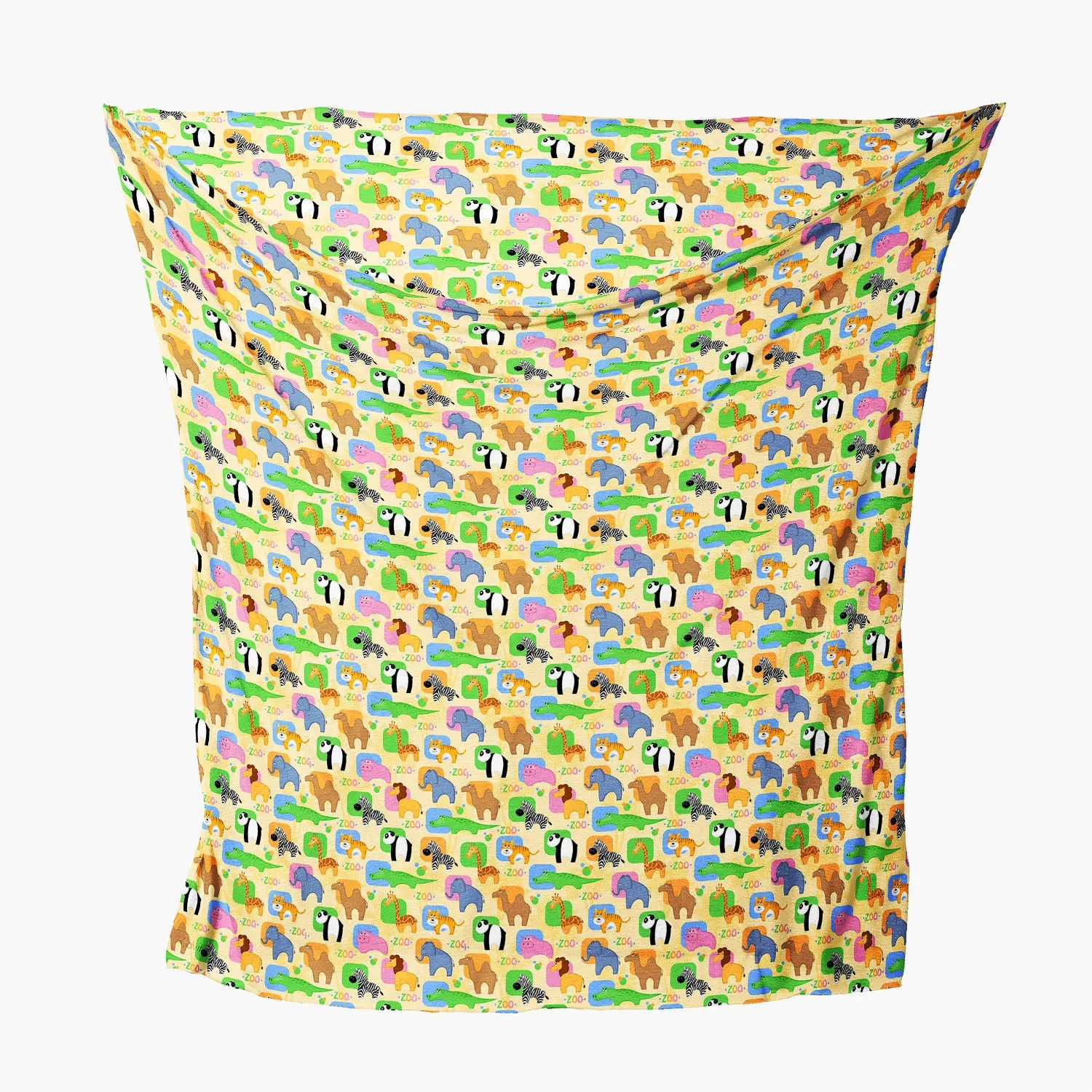 African Animals Printed Wraparound Infinity Loop Scarf | Girls & Women | Soft Poly Fabric