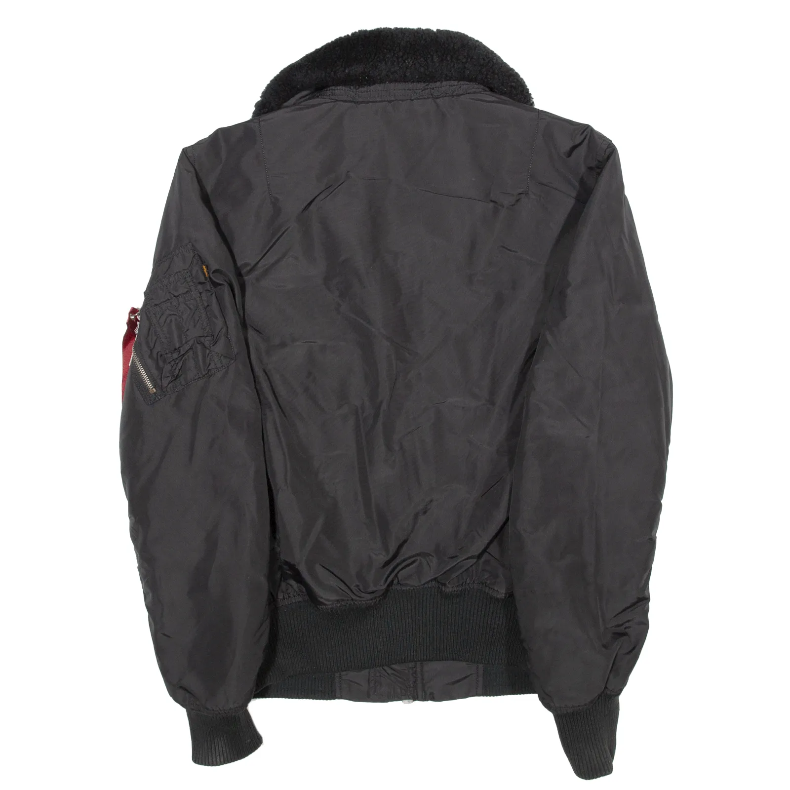 ALPHA INDUSTRIES Mens Flight Jacket Black S
