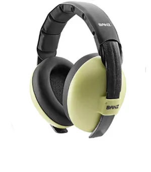 Banz Baby Earmuffs - 0-2 Year - Leaf Green