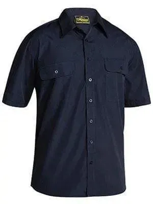 Bisley Workwear Permanent Press Shirt Short Sleeve BS1526