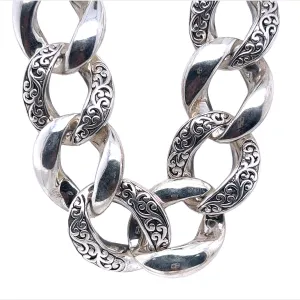 CA47 Big Curb Design Chain Necklace