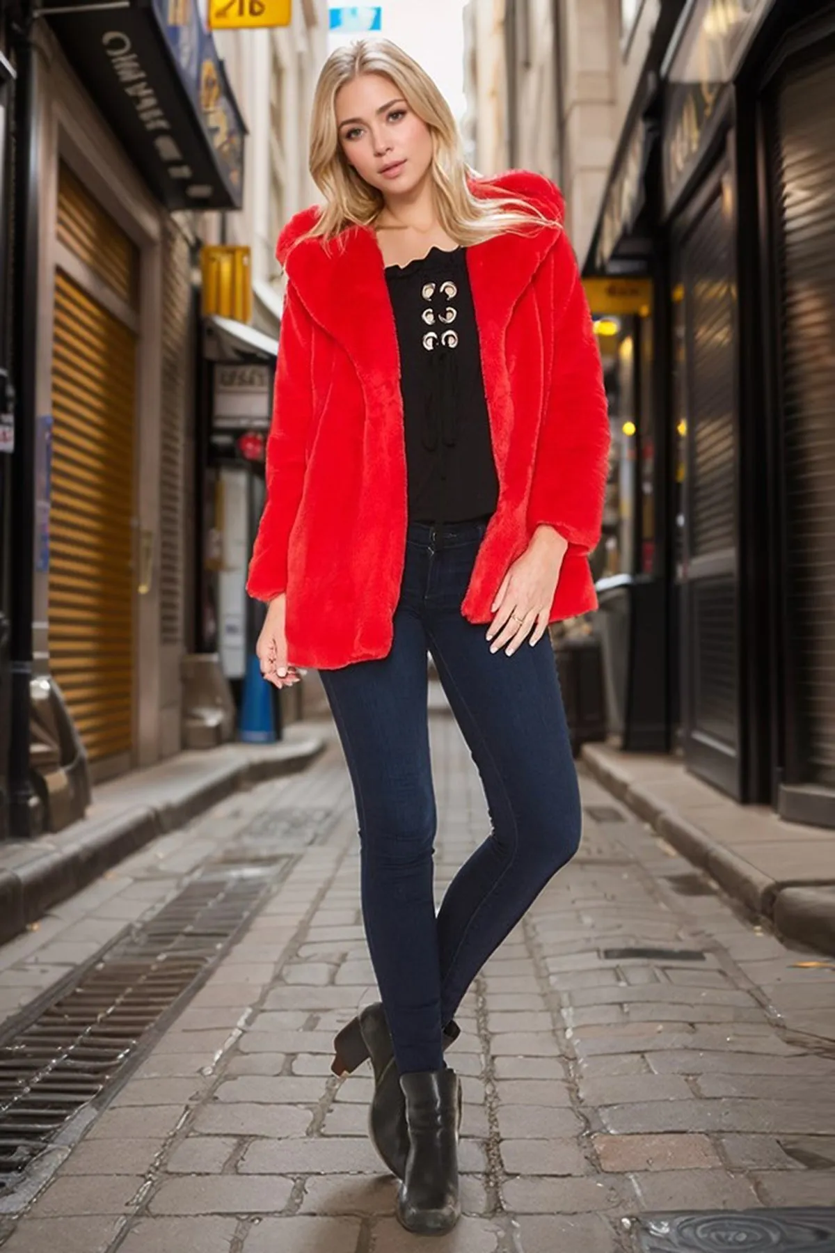 CARA COAT (RED)-CVJ1952