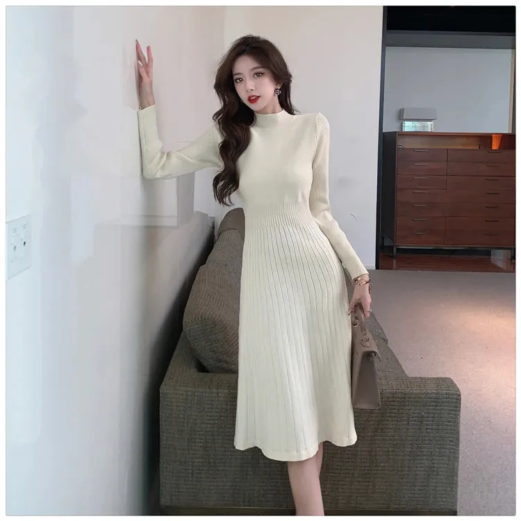 Chic Midi Knitted Dress