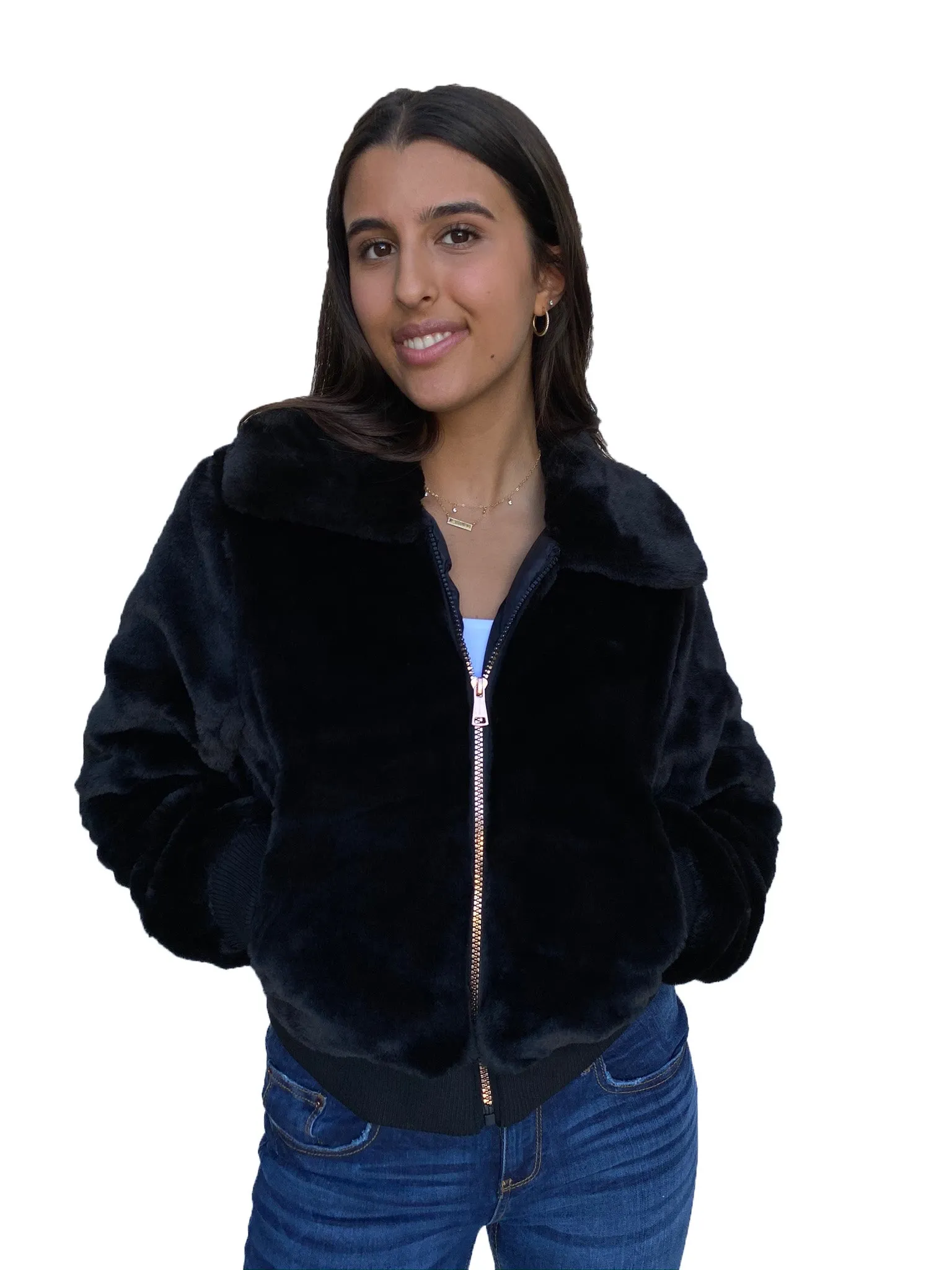 CiSono Fluffy Fur Jacket
