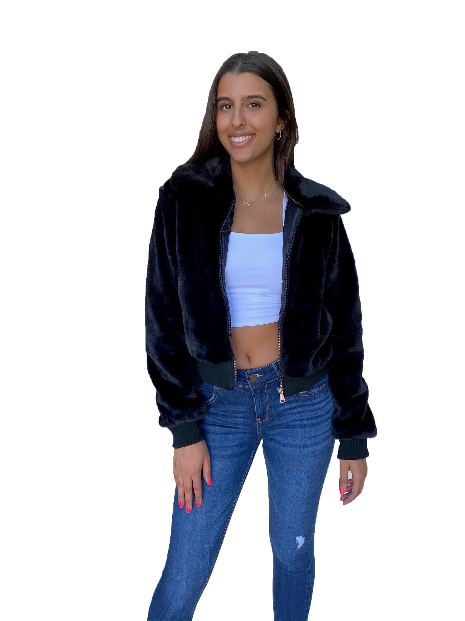 CiSono Fluffy Fur Jacket