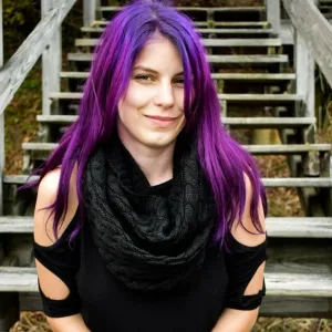 Cozy Knit Black Infinity Scarf