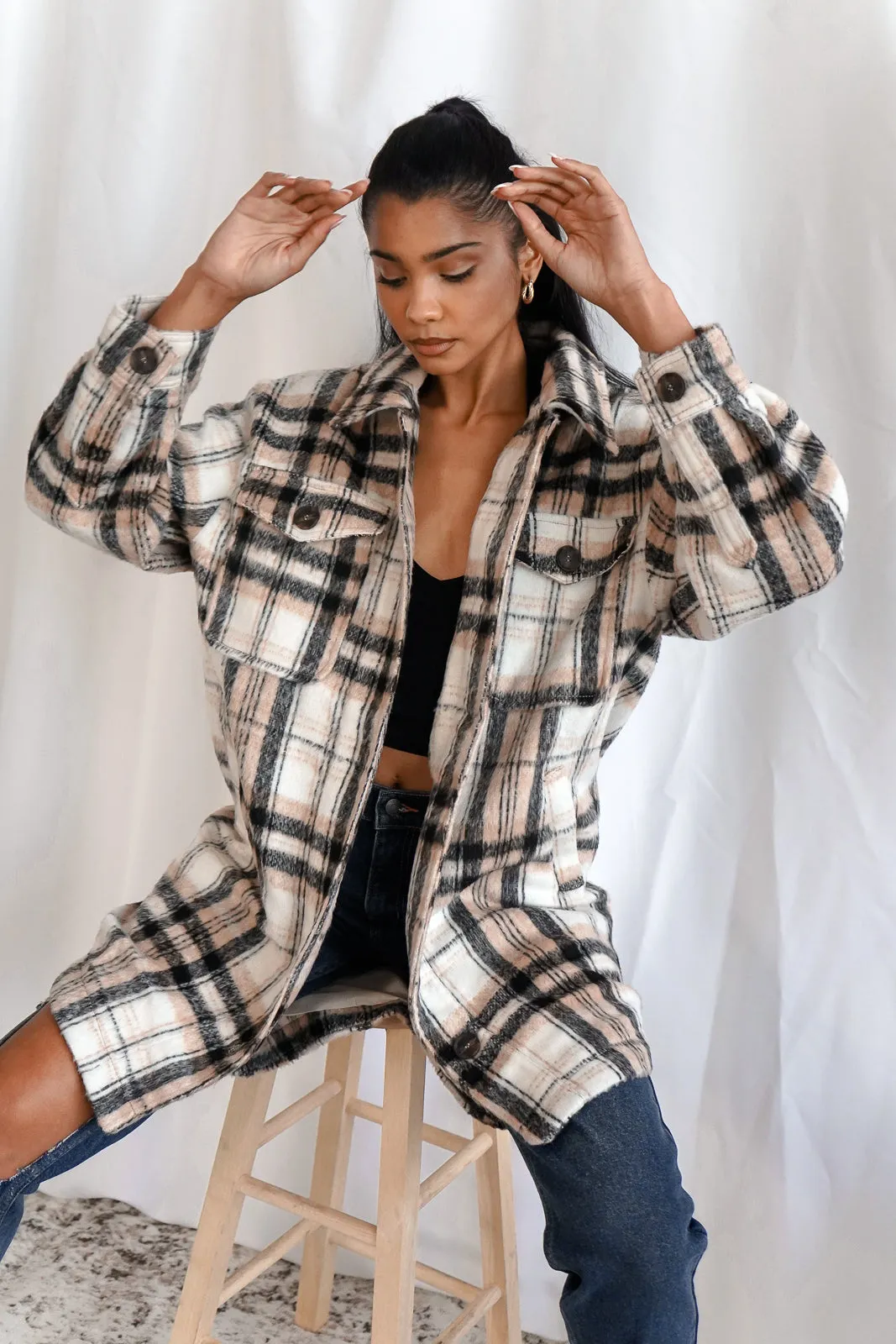 Cozy Plaid Coat