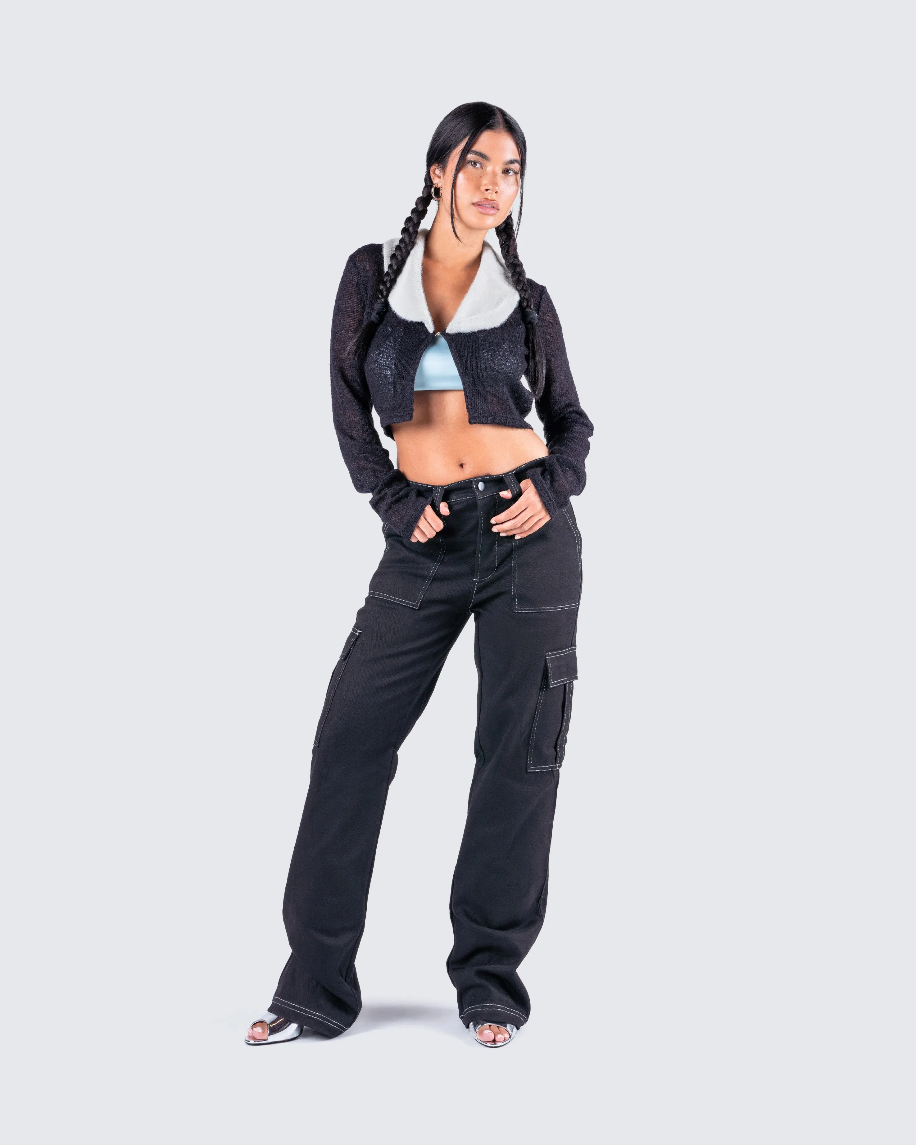 Danielle Fur Trim Top