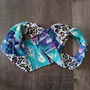 Dinos/Paisley/Animal Print Infinity Scarf