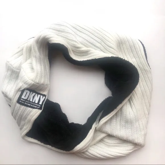 Dkny Fleece-Lined Knit Infinity Scarf