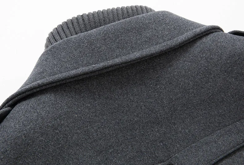 Duke | Double Collar Wool Long Coat