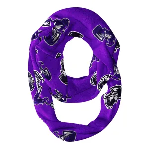 Furman Paladins All Over Logo Purple Infinity Scarf by Vive La Fete