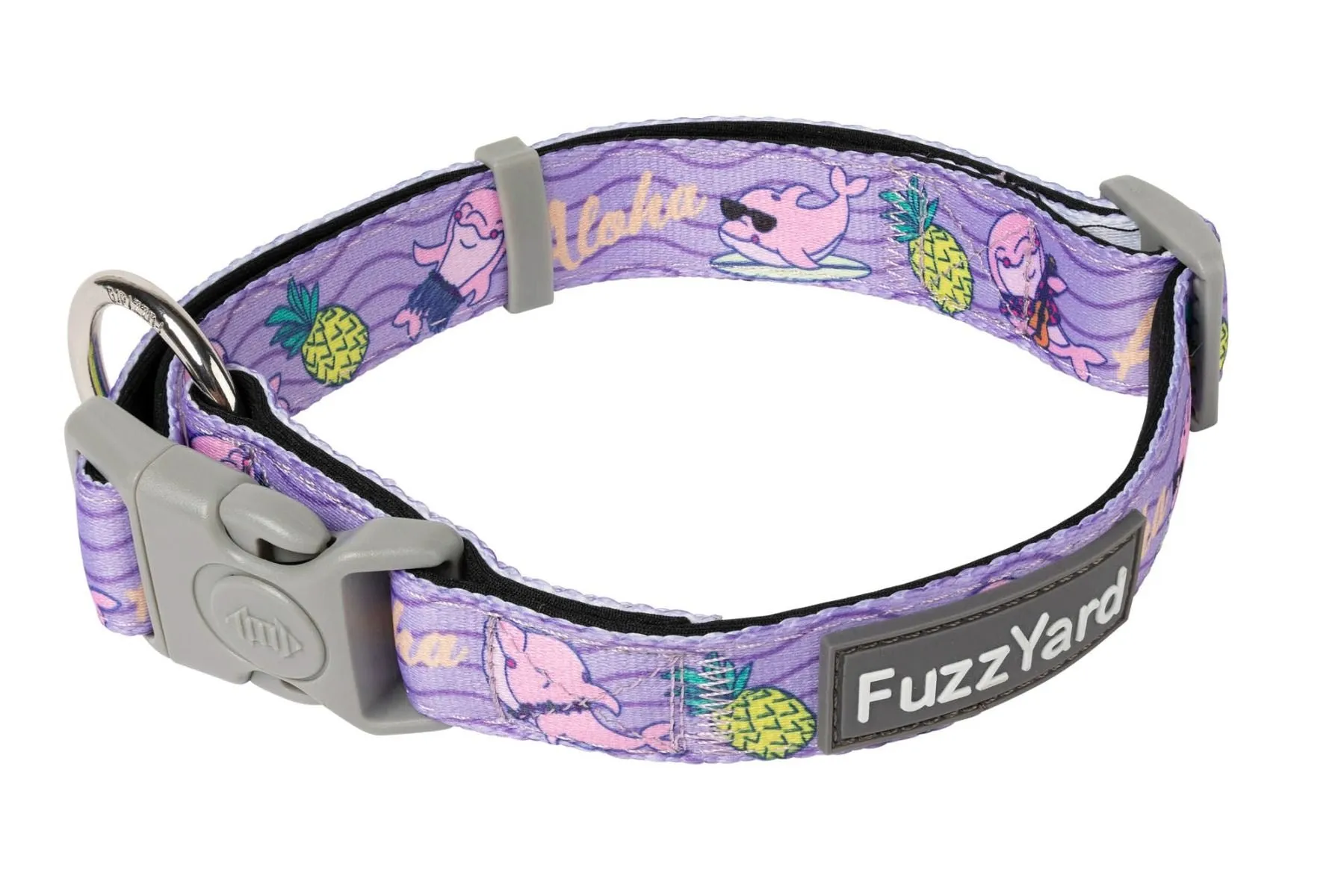 Fuzzyard Aloha Dolphins Dog Collar