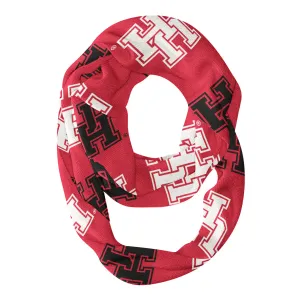 Houston Cougars Repeat Logo Game Day Collegiate Women Light Weight Ultra Soft Infinity Scarf by Vive La Fete