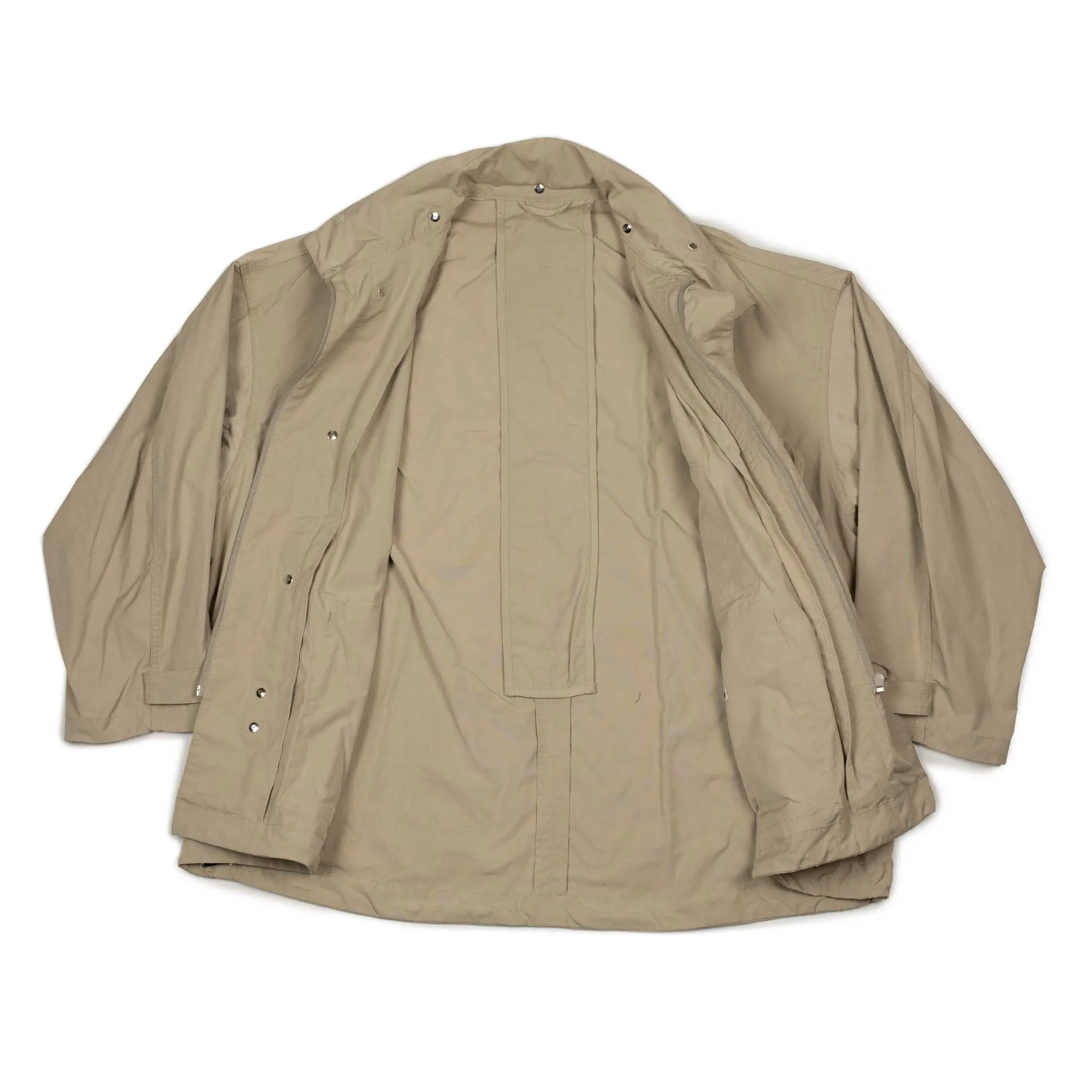 Hunter Jacket in sand beige polyester cotton