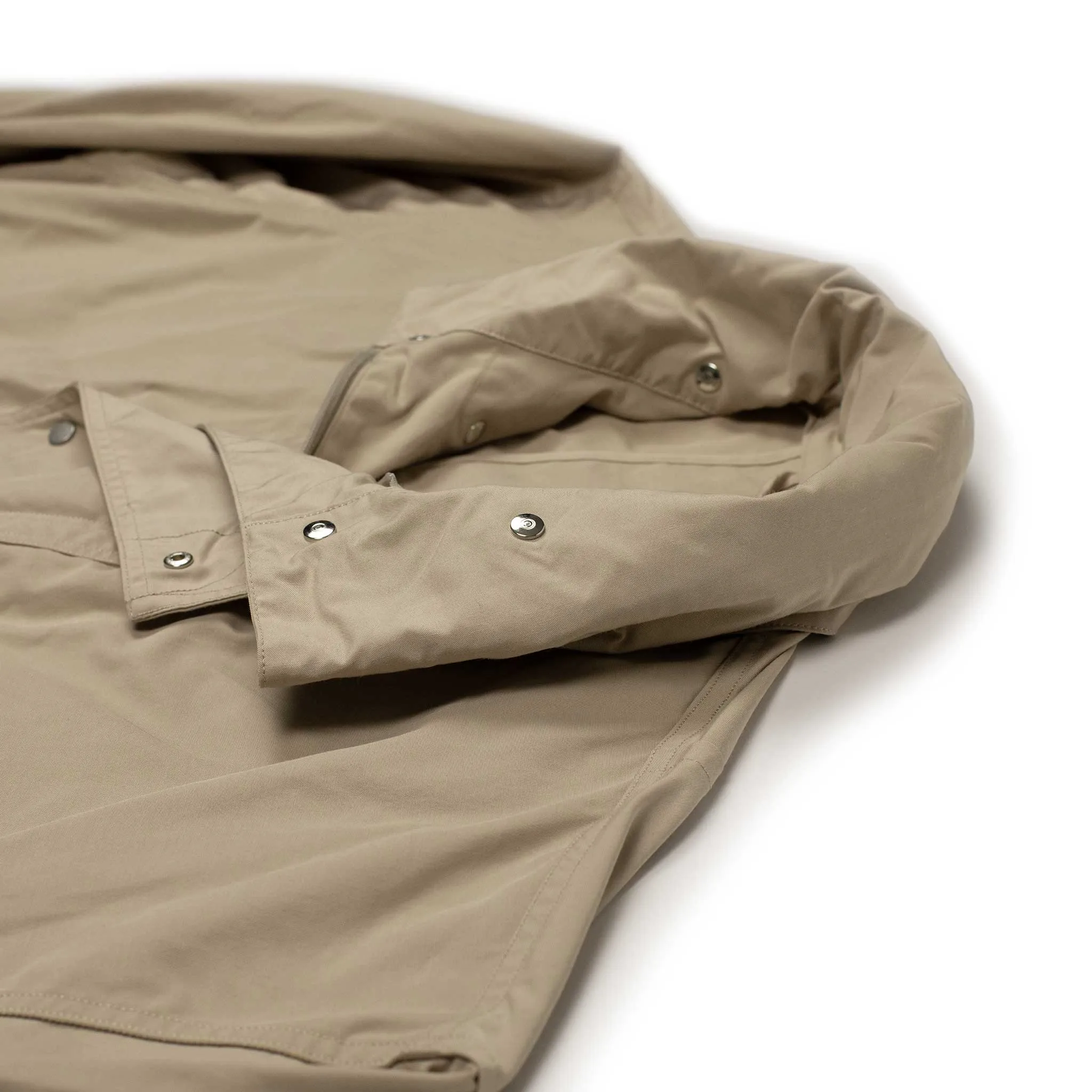 Hunter Jacket in sand beige polyester cotton