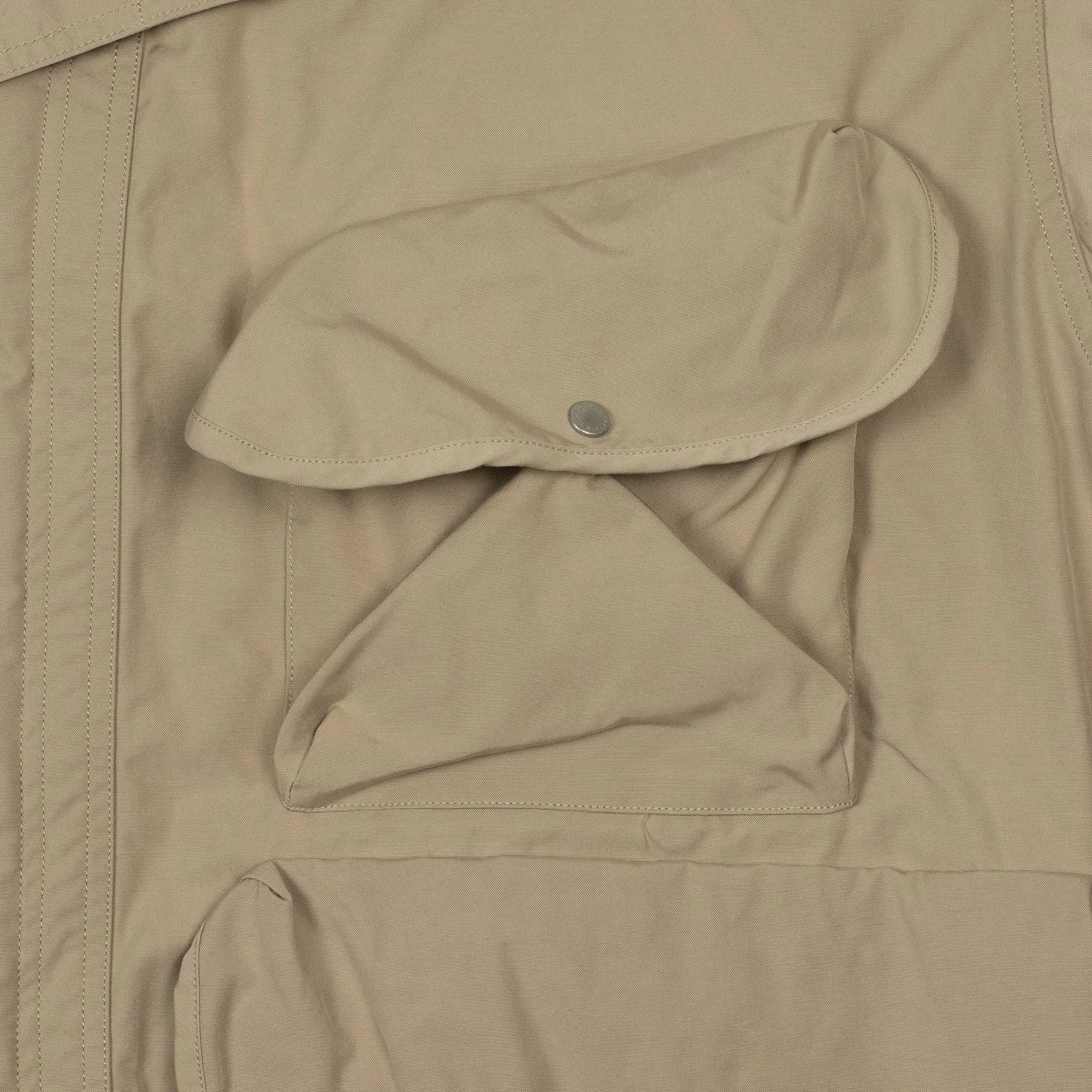 Hunter Jacket in sand beige polyester cotton