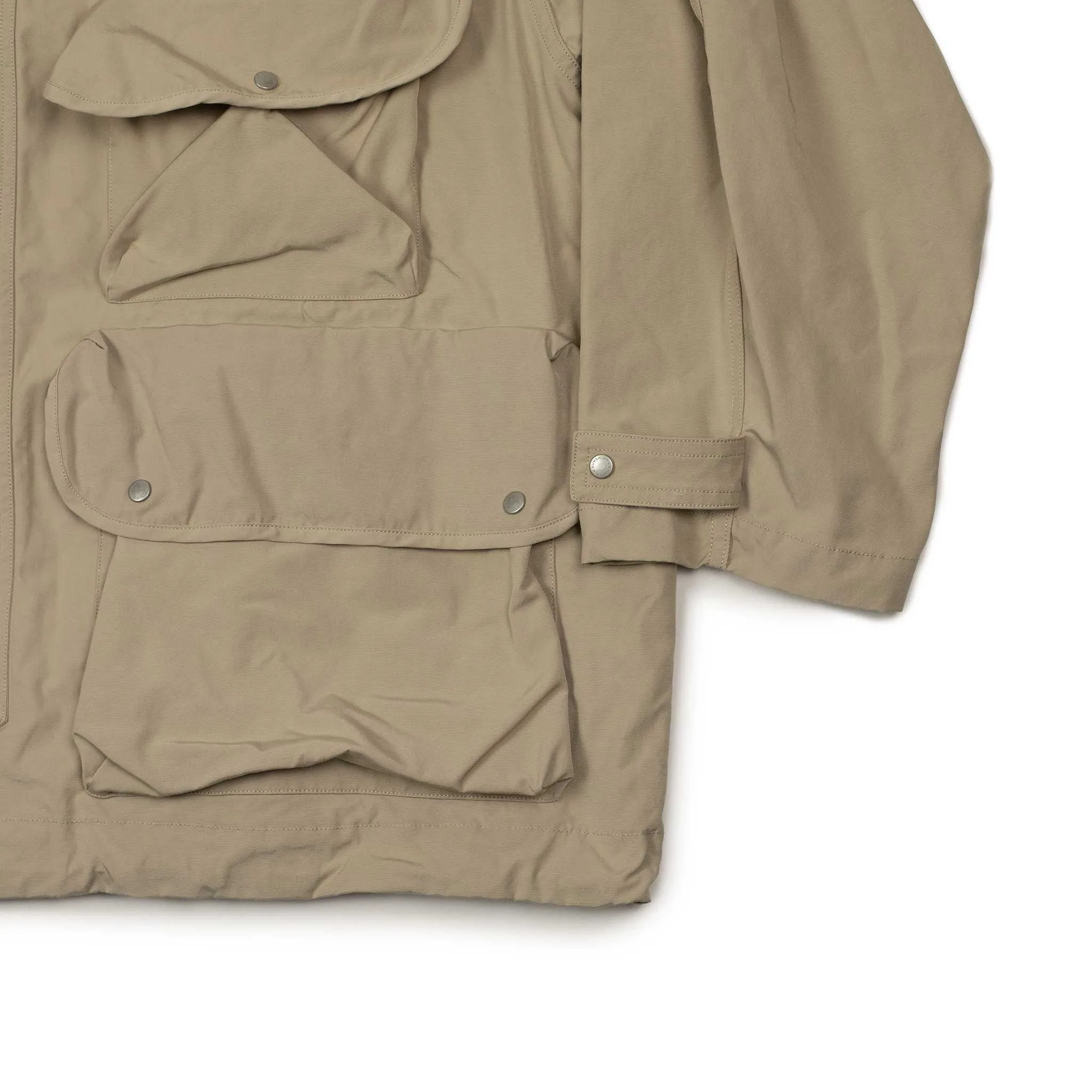 Hunter Jacket in sand beige polyester cotton