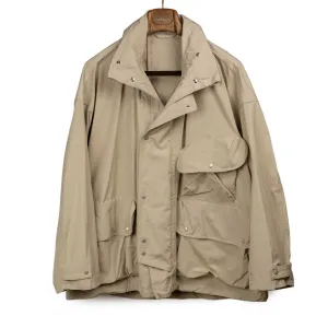 Hunter Jacket in sand beige polyester cotton