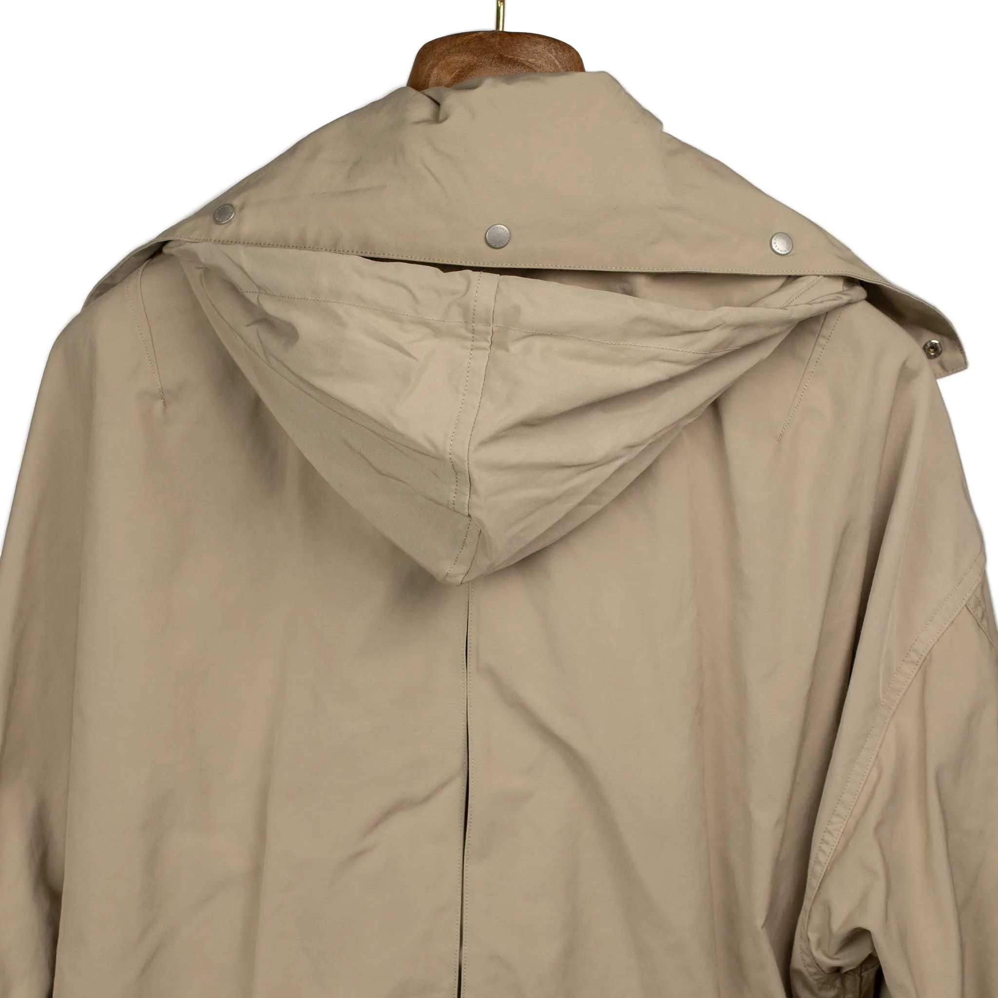 Hunter Jacket in sand beige polyester cotton