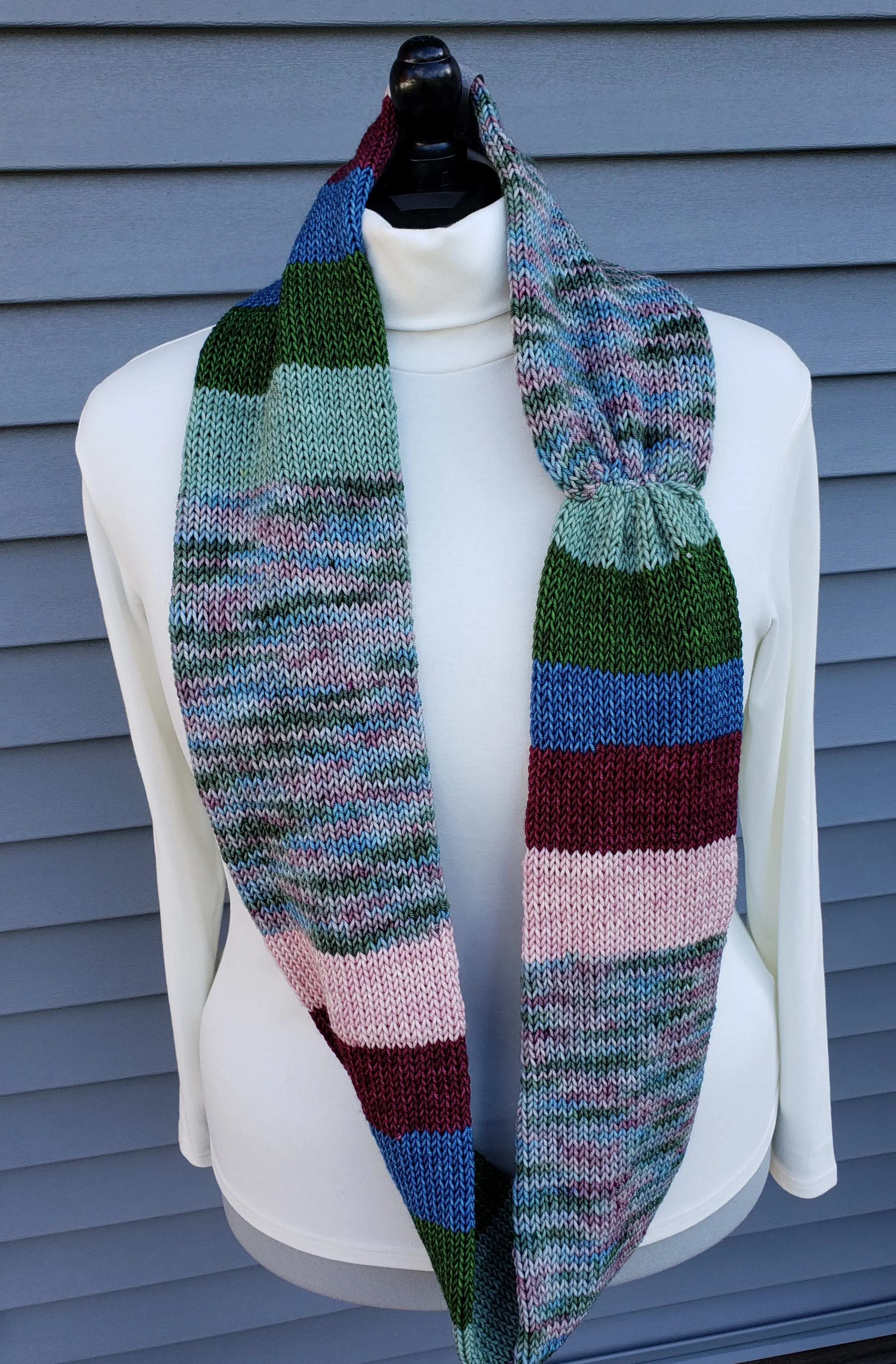 Infinity Scarf - Multicolor Blocks and Stripes