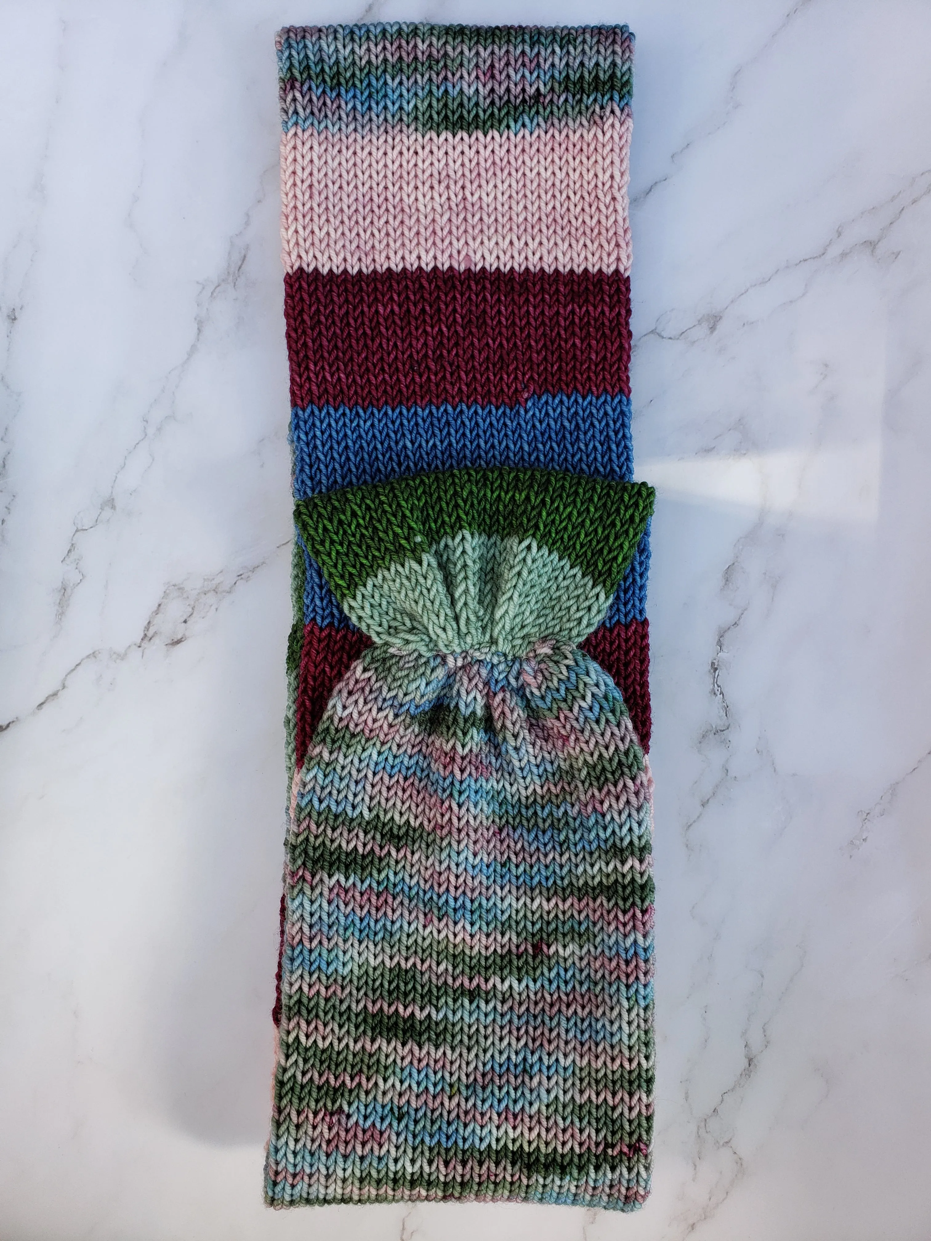 Infinity Scarf - Multicolor Blocks and Stripes
