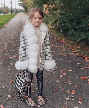 Jolie Check Cashmere Coat
