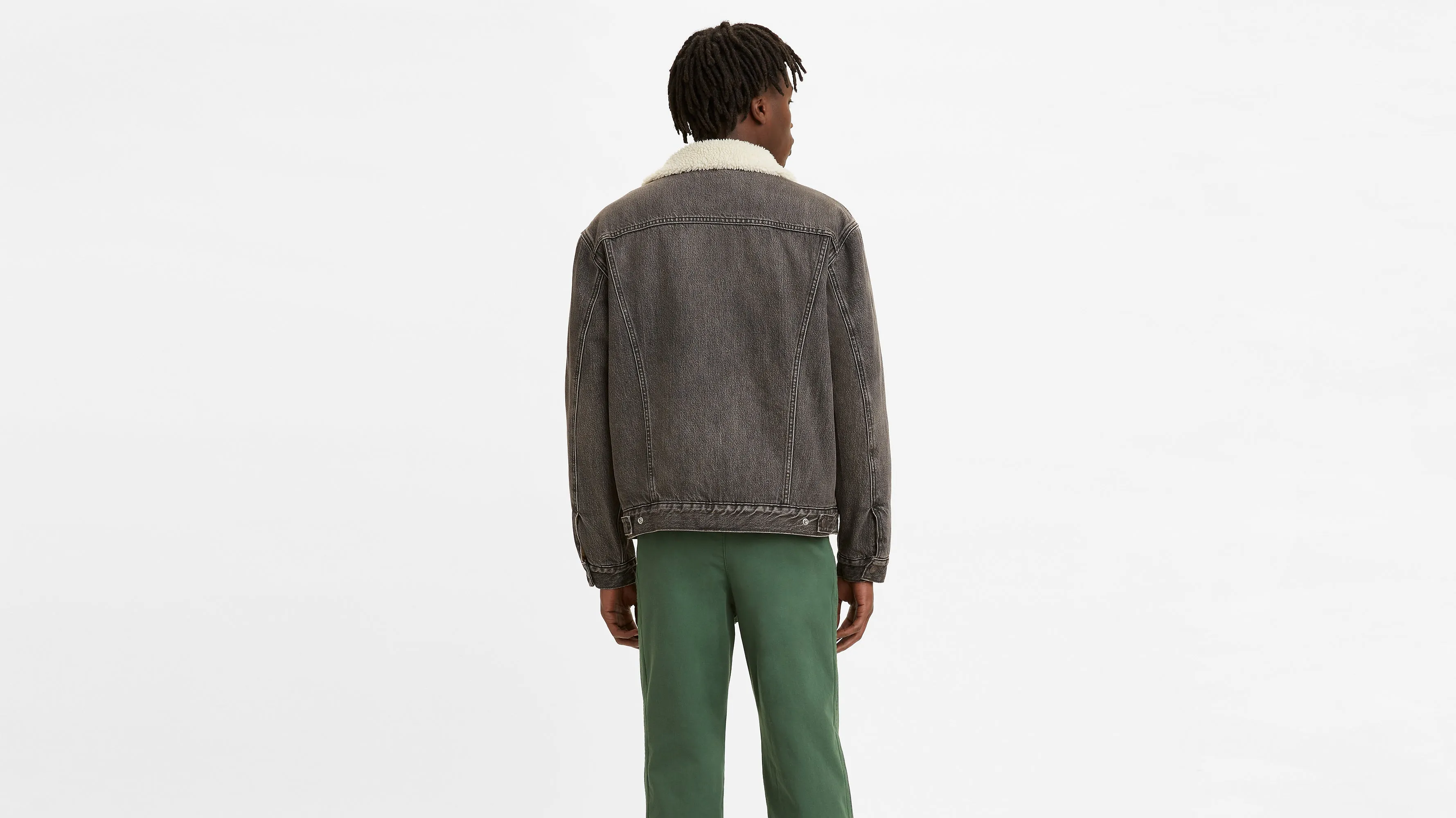 Levi's 79129-0010 Vintage fit sherpa trucker win & destroy