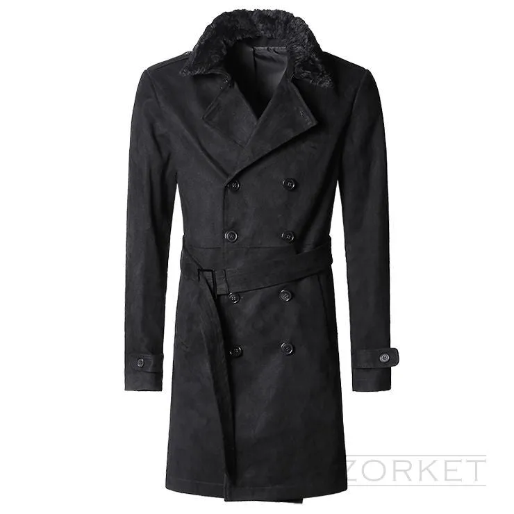 Luxury Winter Warm Long Male Coat
