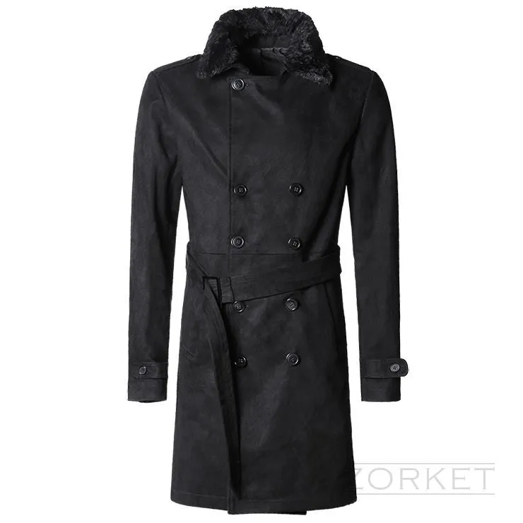 Luxury Winter Warm Long Male Coat