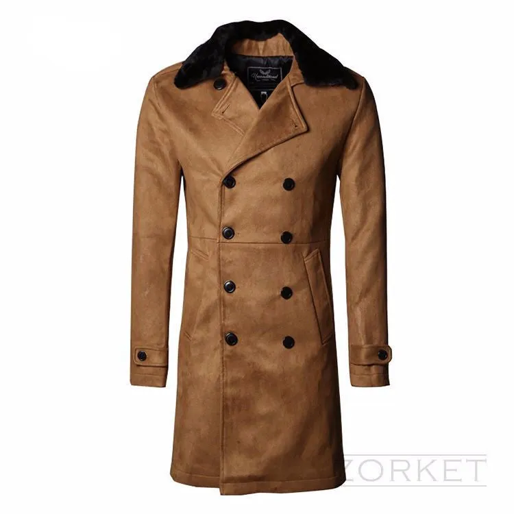 Luxury Winter Warm Long Male Coat