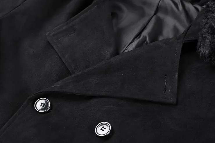 Luxury Winter Warm Long Male Coat