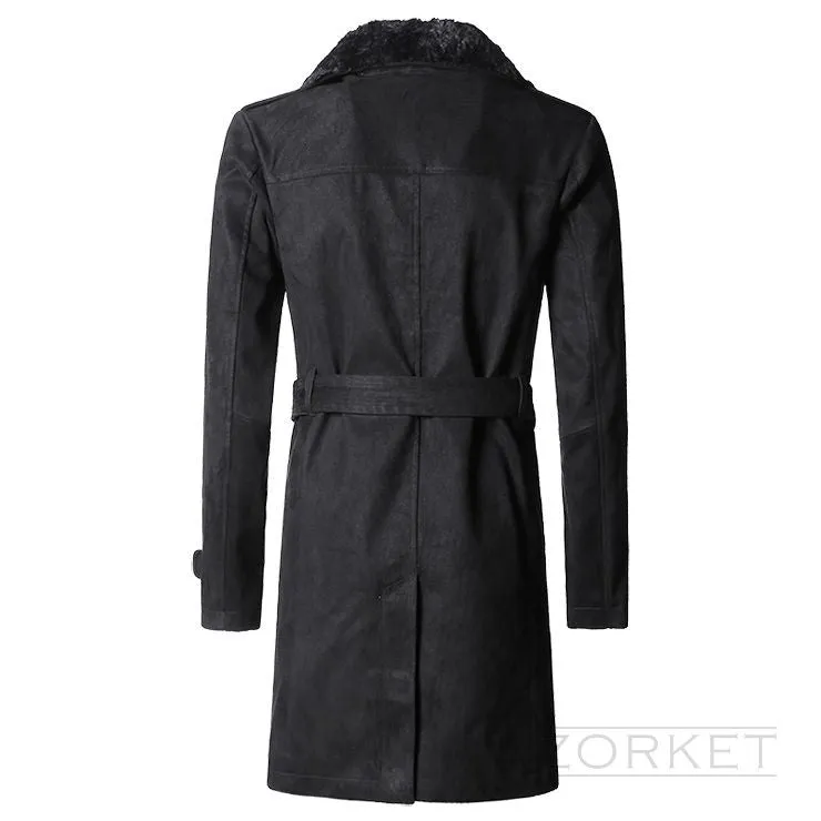 Luxury Winter Warm Long Male Coat