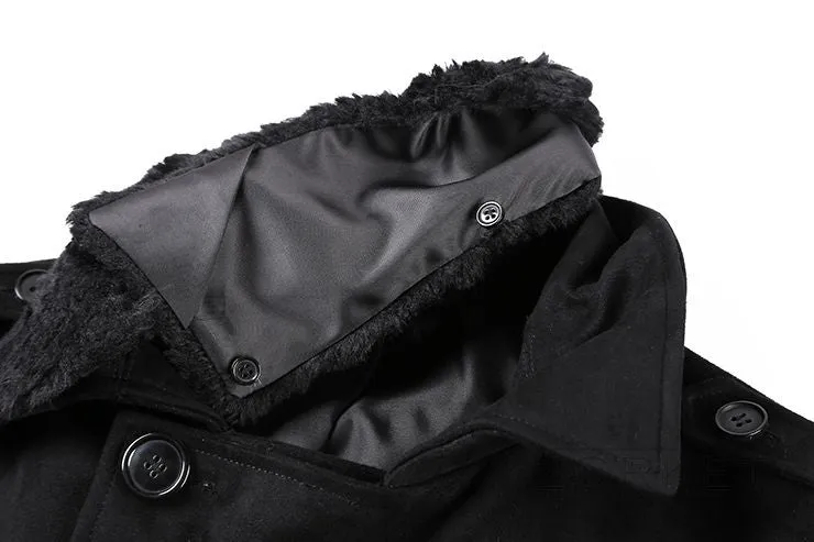 Luxury Winter Warm Long Male Coat