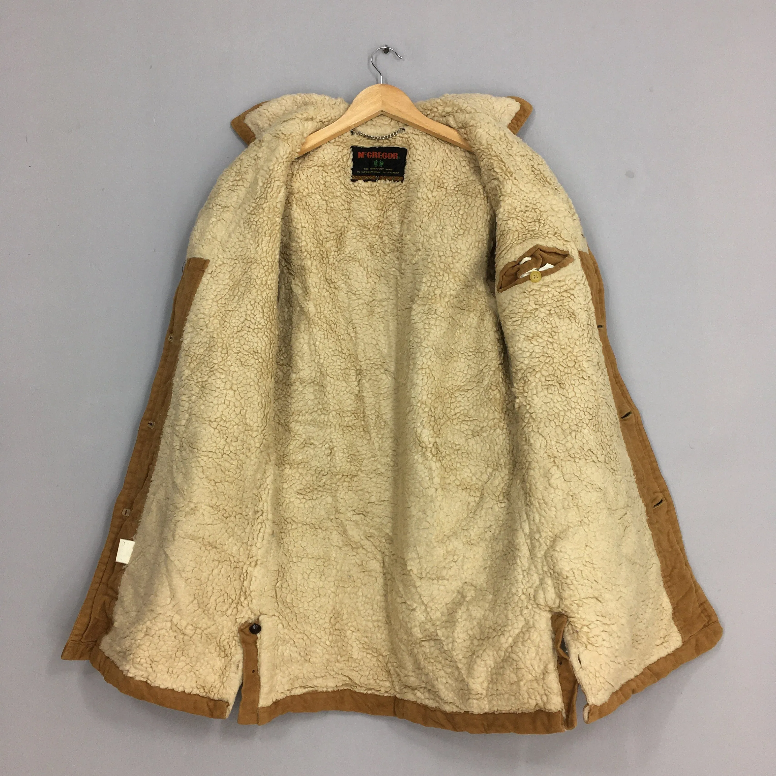 McGregor Suede Sherpa Parka Jacket Medium