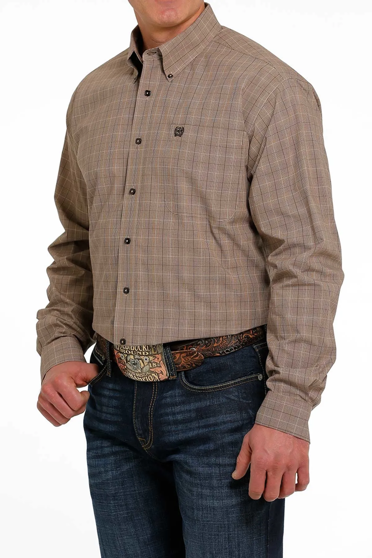 Men's Cinch Plaid Button Down Shirt #MTW1105491-C
