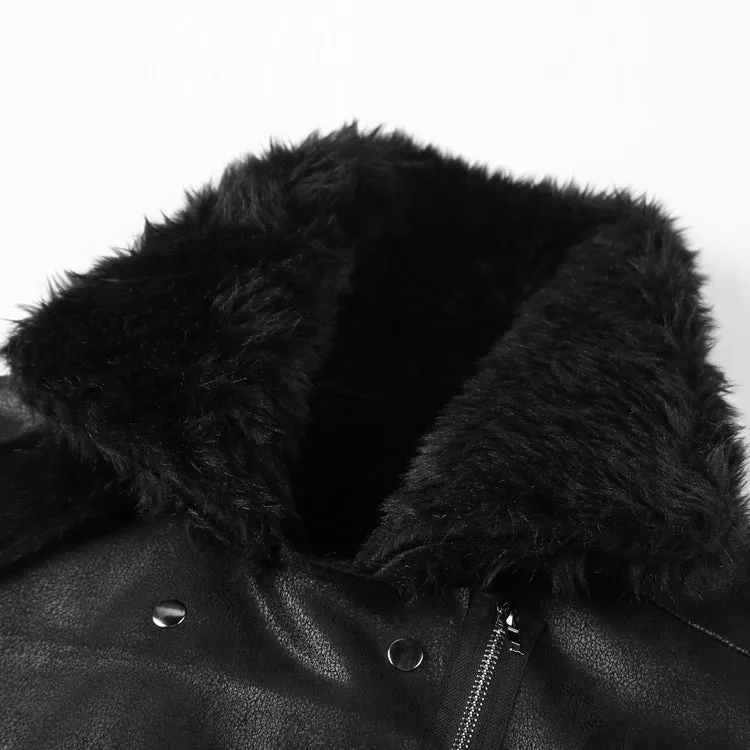 Men's Winter Motorcycle Leather Jacket