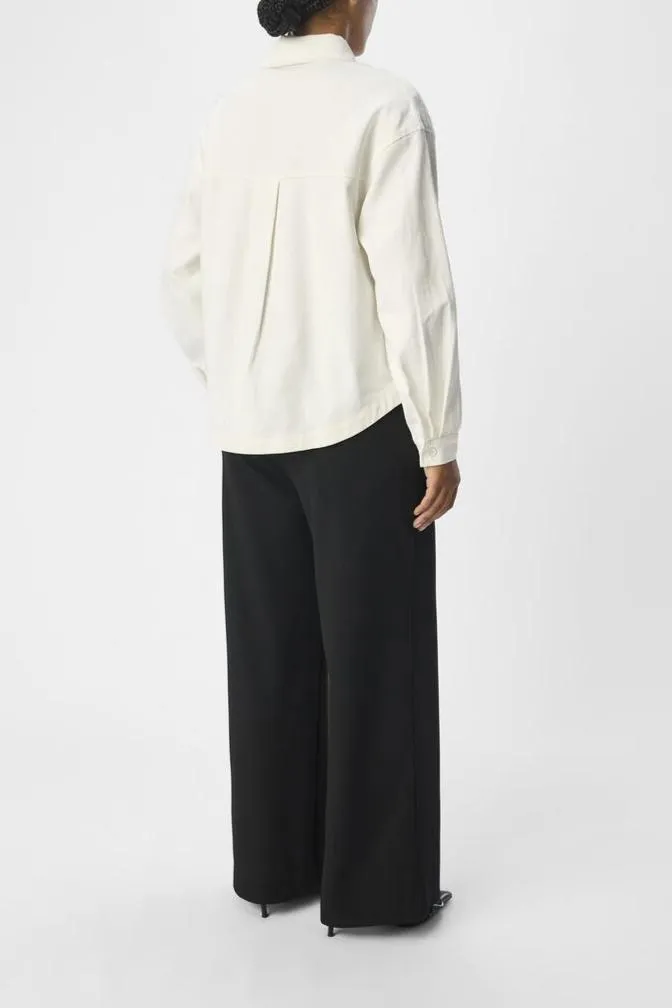 OBJNATE LO L/S SHIRT  | WHITE SAND