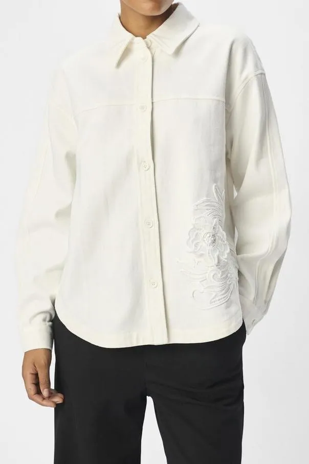 OBJNATE LO L/S SHIRT  | WHITE SAND