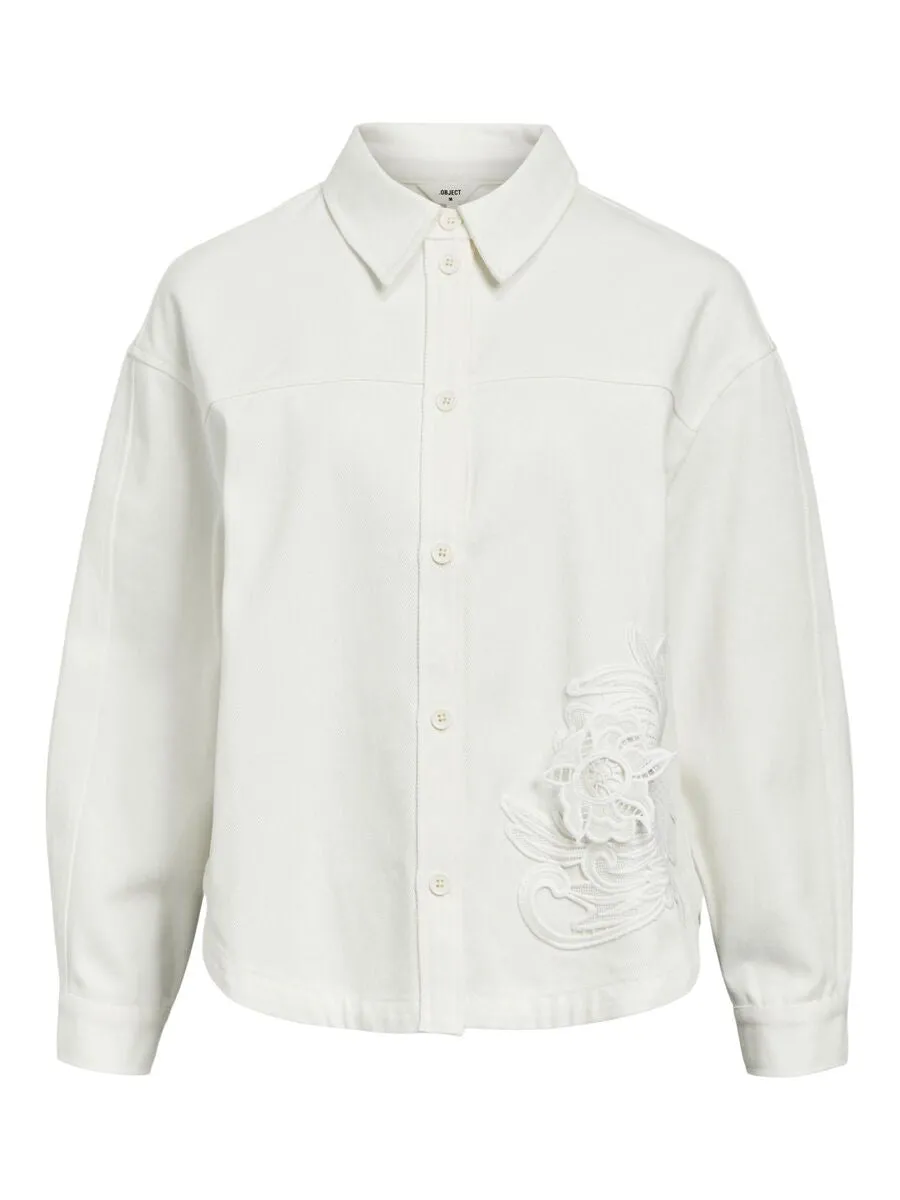 OBJNATE LO L/S SHIRT  | WHITE SAND