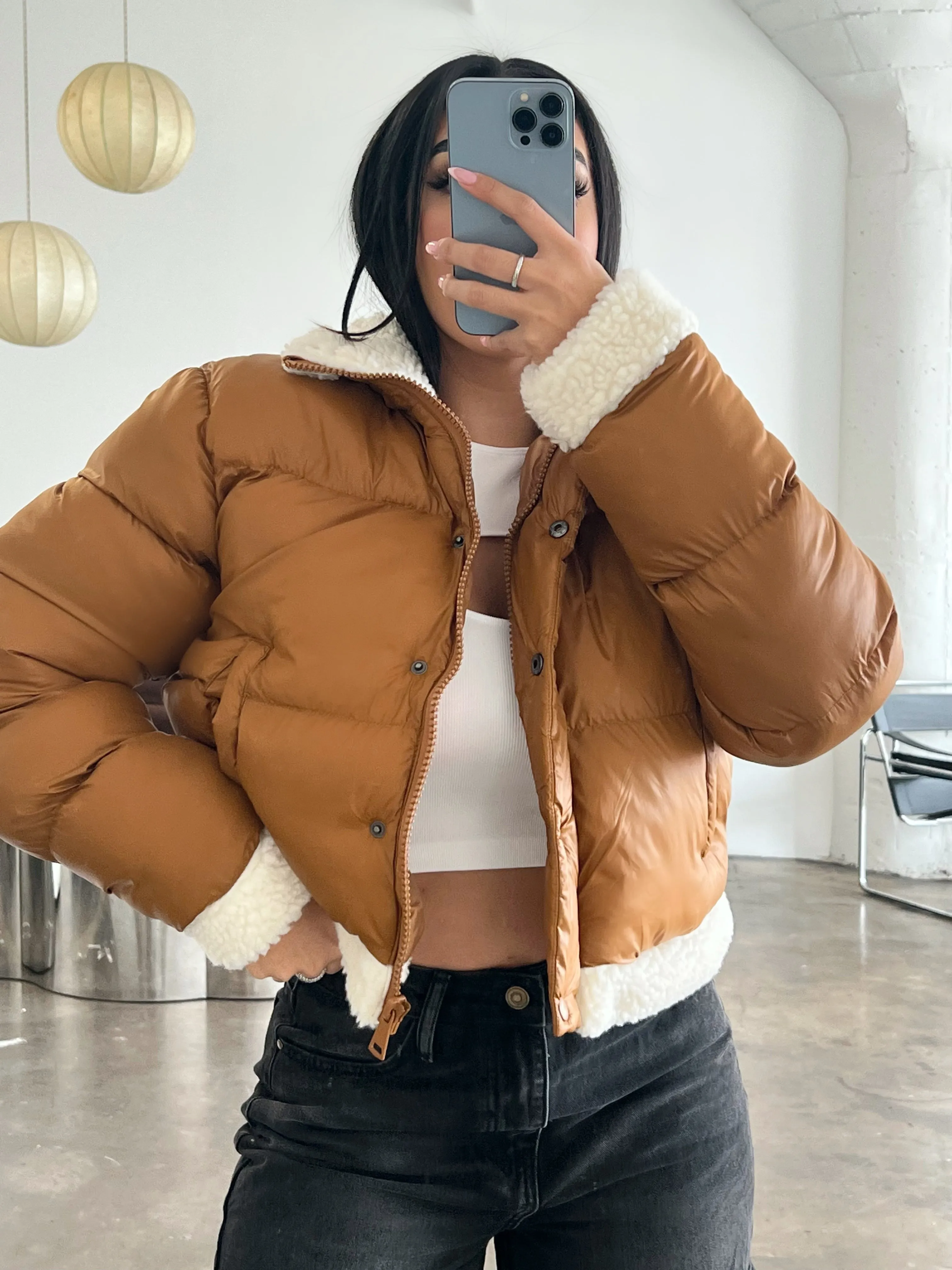 Rachel Puffer Jacket (Camel)