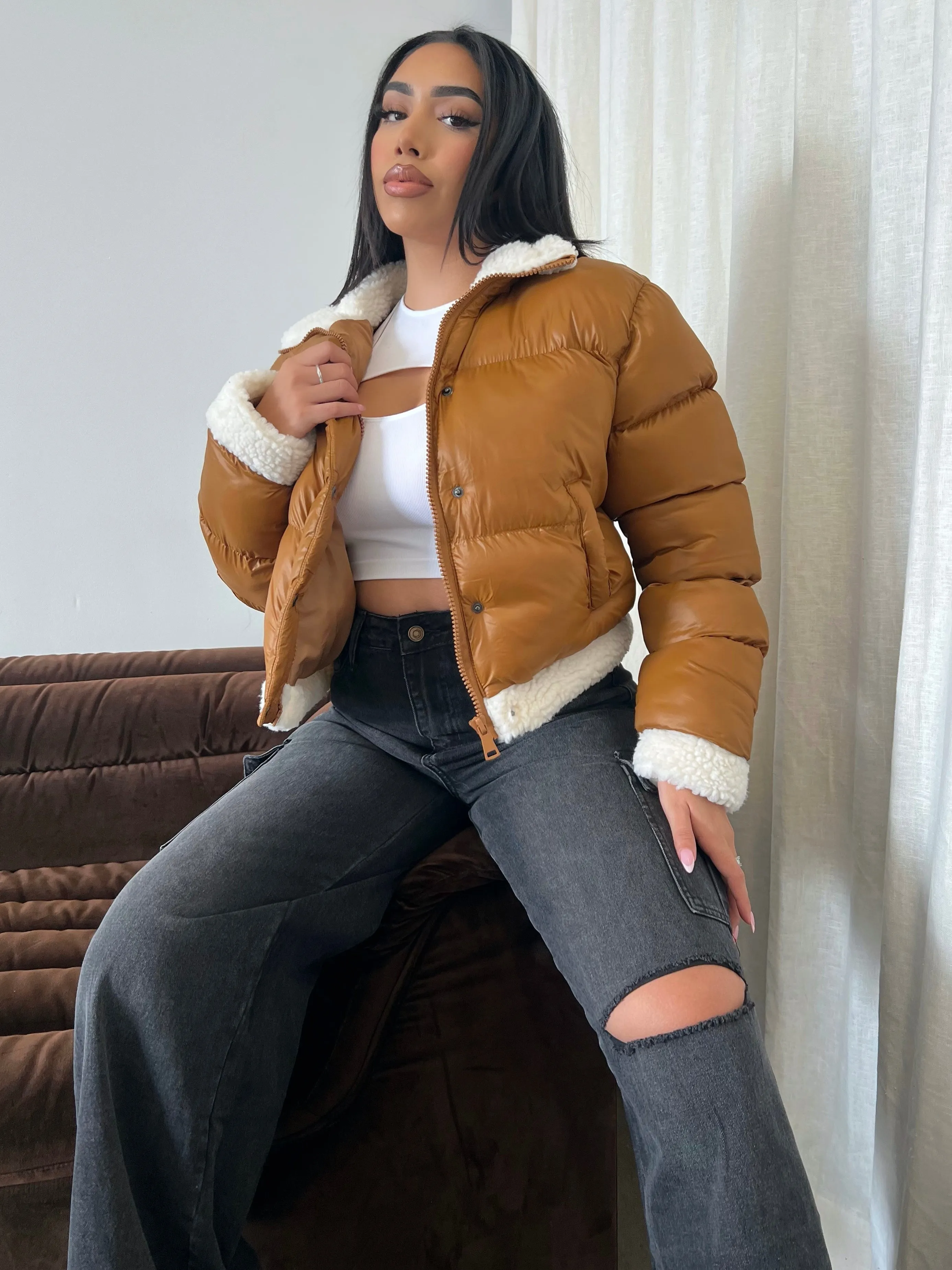 Rachel Puffer Jacket (Camel)