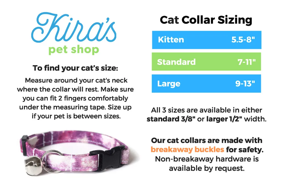 Red Marble Cat Collar