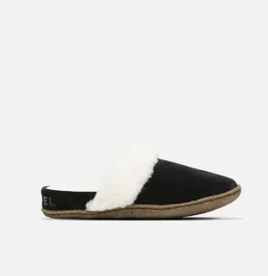 Sorel Women's Nakiska II Slide Slippers- Black/ Natural