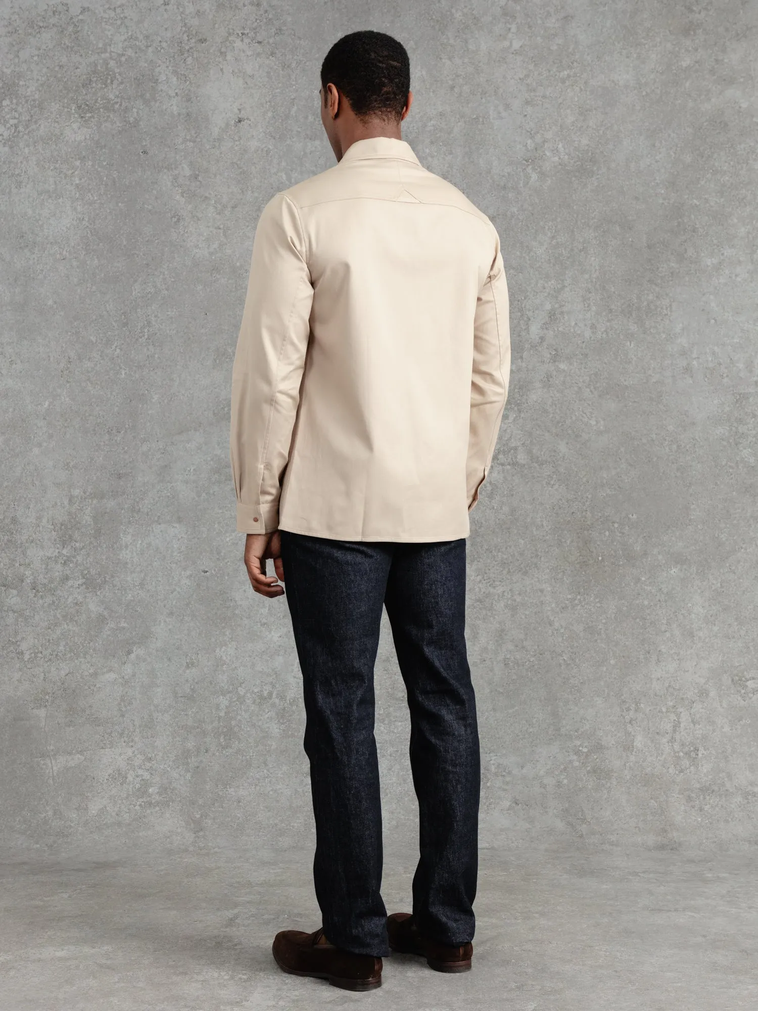 The Cotton Studded Shirt - Sand