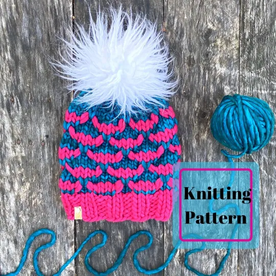 The Scalemaille Beanie knit PATTERN
