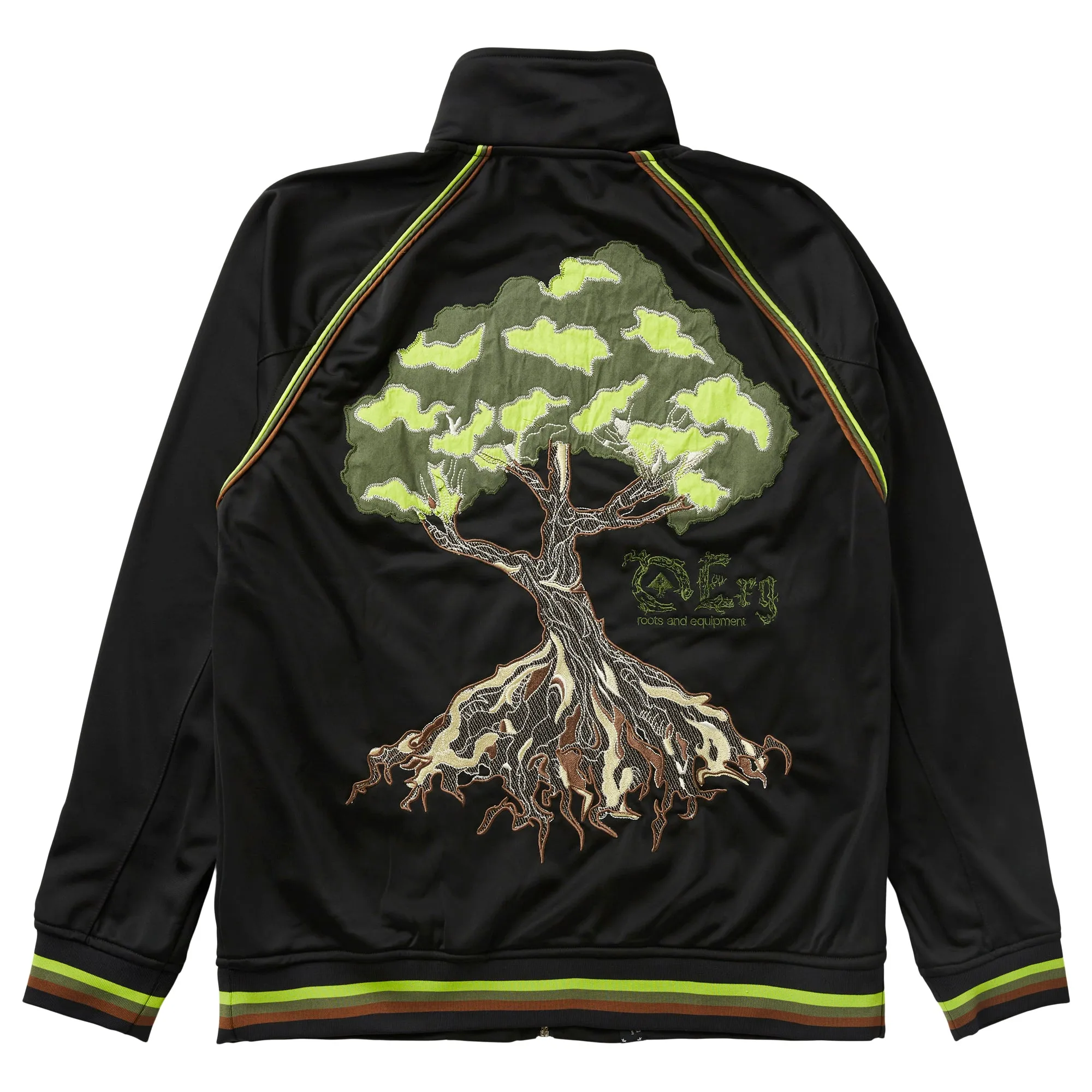 TRUE TEXTURE TRACK JACKET - BLACK