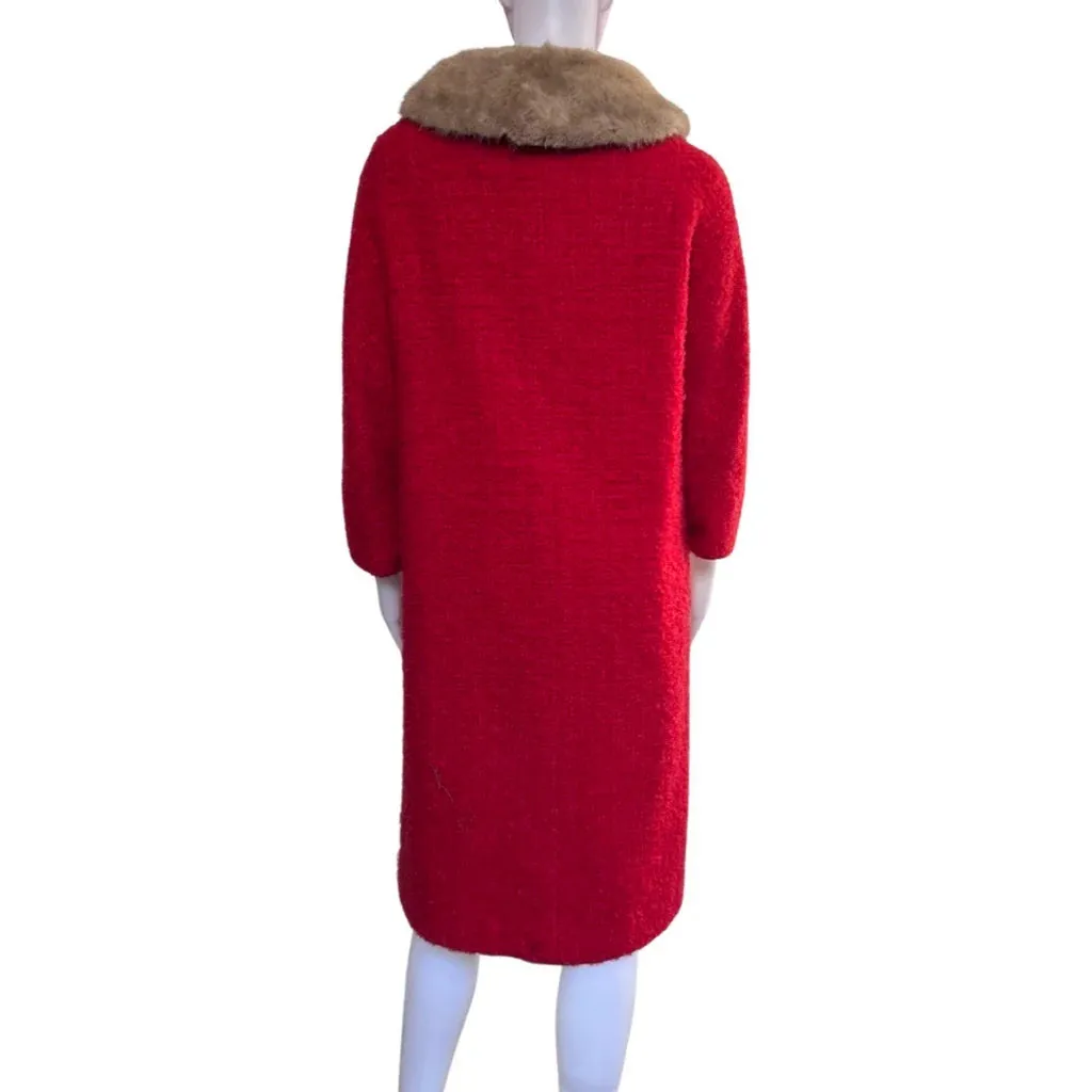 Vintage 1950s Towncliffe Boucle Wool Coat