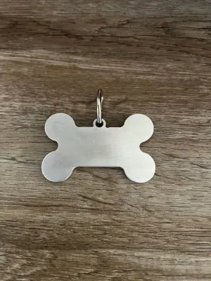 Wholesale Ballistic Metal Dog Bone Shaped Tag Charm Pendant Aluminum Custom Engraveable Engraved